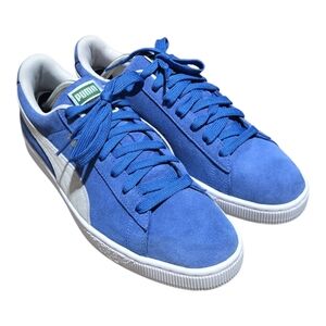 Puma Blue Suede Sneakers Men's Size 10